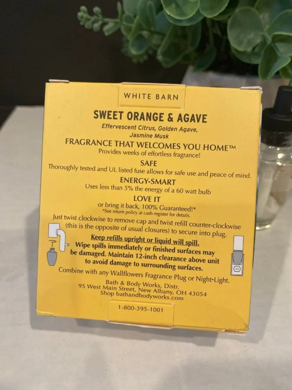 “Sweet Orange & Agave” Bath & Body Works 2 New Wallflower Refills